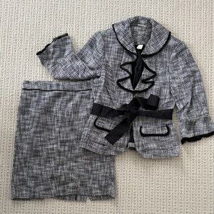 White House Black Market Tweed Jacket and Skirt Set